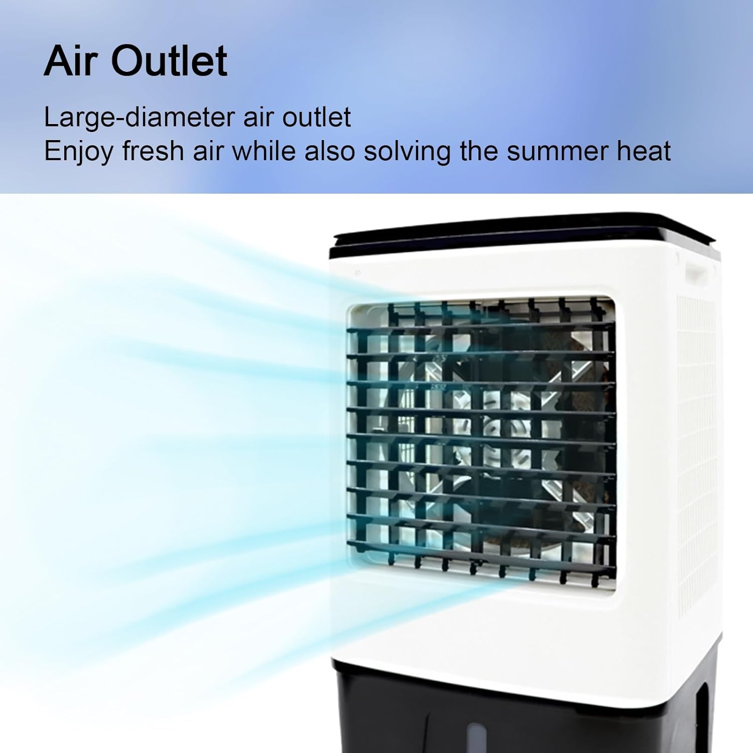 Swamp Cooler Air Conditioner, 3-in-1 Evaporative Air Cooler with 25l Water Tank, 120°oscillation, 8H Timer, 3 Speeds, Portable Windowless Ac Cooling Fan for Patio, Garage, Porch,Indoor Use