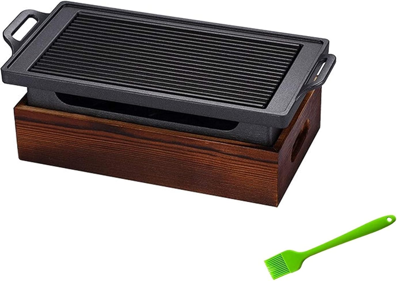 Barbecue Charcoal Grill for Garden Picnics Party Mokeless Tabletop Portable Grill Korean Japanese Barbecue Grill Charcoal Oven Alcohol Stove Household Non-Stick Cooking Tools