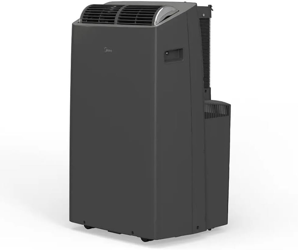 Midea DUO 10,000 BTU SACC Smart Inverter Portable Air Conditioner, Grey MAP12S1TGR-S