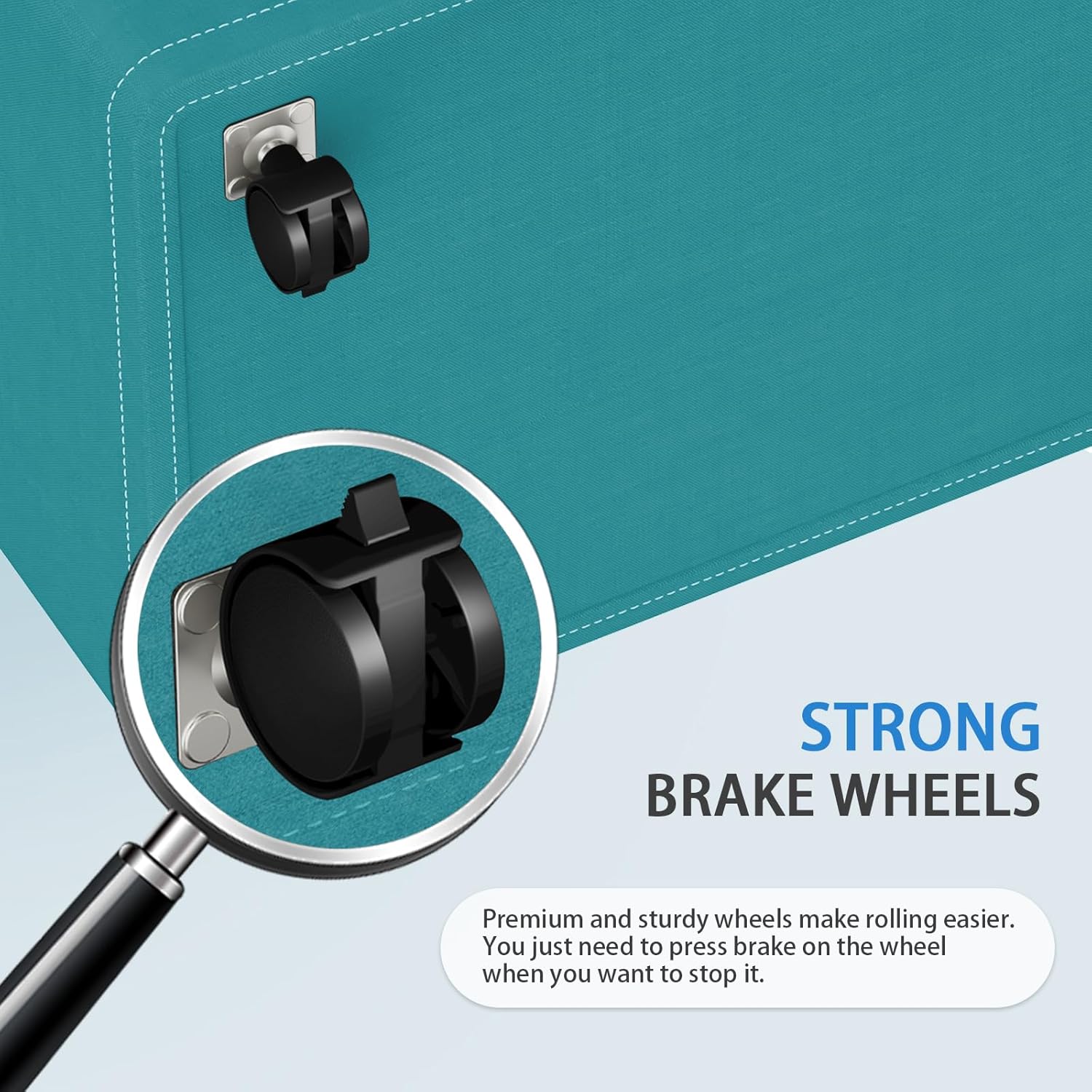 HomeHacks 75L Rolling Laundry Basket with Wheels, Collapsible & Waterproof Laundry Hamper, Mobile Clothes Hamper, Storage Laundry Bins with Handles for Laundry Room, Bedroom, Bathroom & Dorm, Green