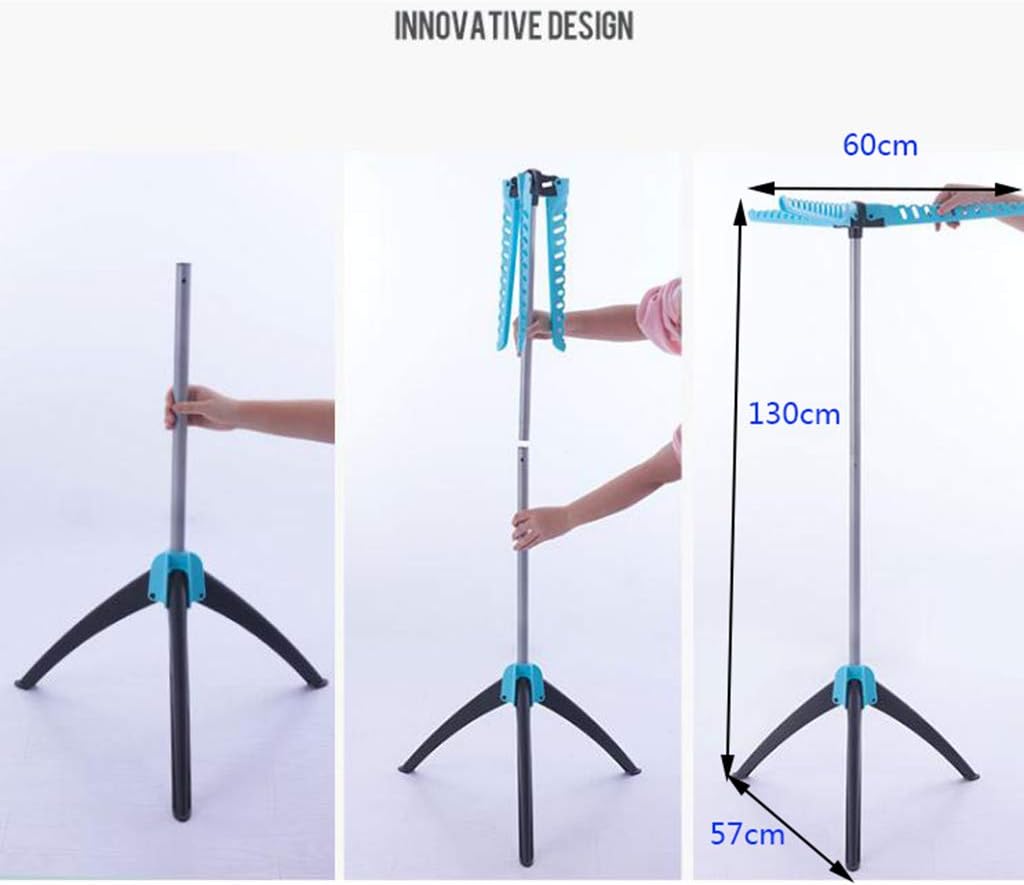 Laundry Rack, Foldable Clothes Airer, Drying Racks Sturdy Clothes Rail Stand Three Armslothes Drying Rack for Indoor/Outdoor Space Saving