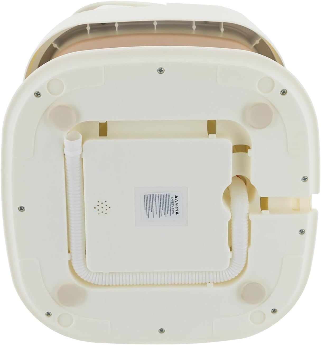 Foldable Portable Washing Machine,10L Mini Washer w/3 Deep Cleaning Modes for Underwear, Baby Clothes and Other Small Items - Semi-automatic Laundry Washer with Drain Basket,40W 320rpm (Khaki)