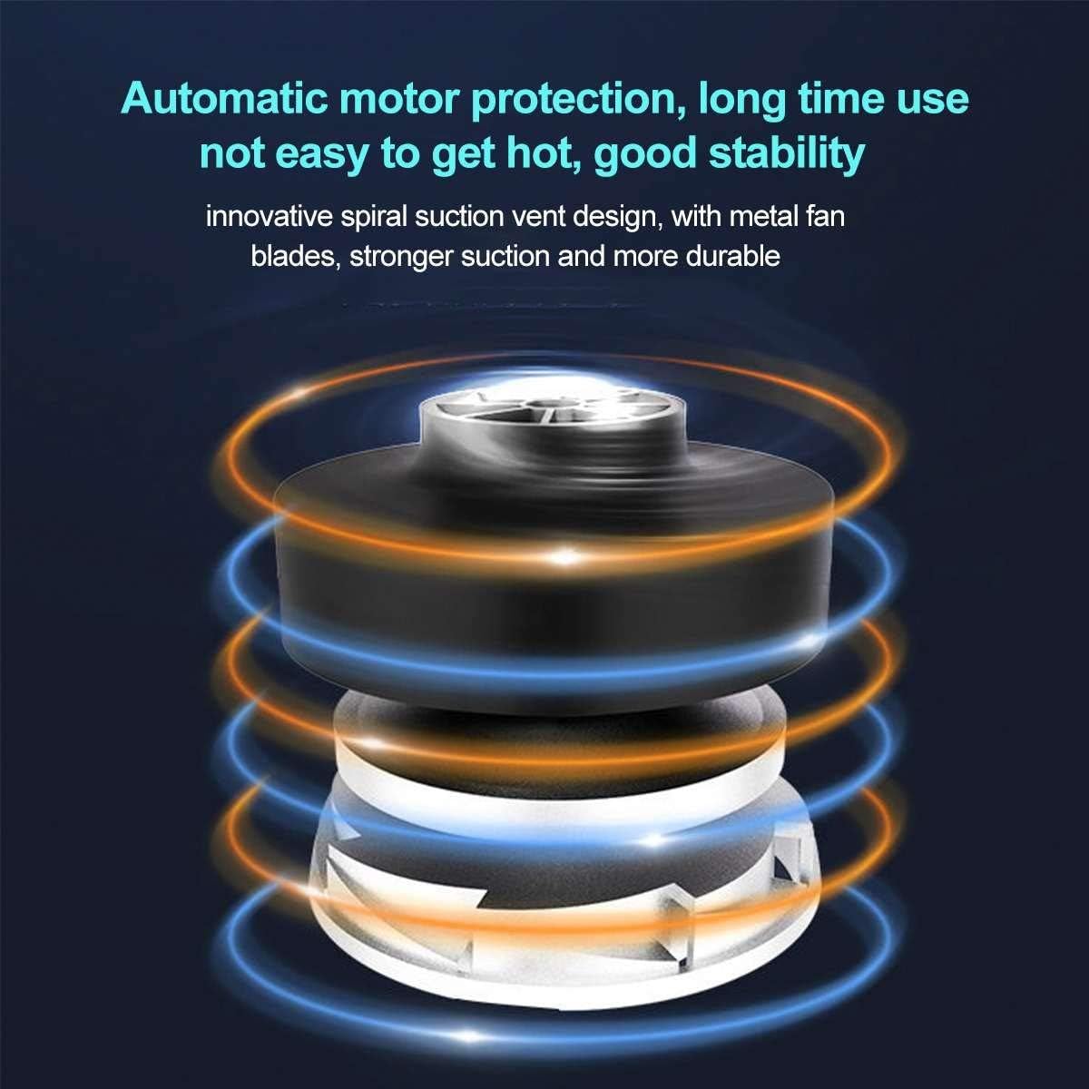 120W Portable Cordless Corded Car Vacuum Cleaner 5500PA Strong Suction Auto Home Office Handheld Vacuum Cleaner