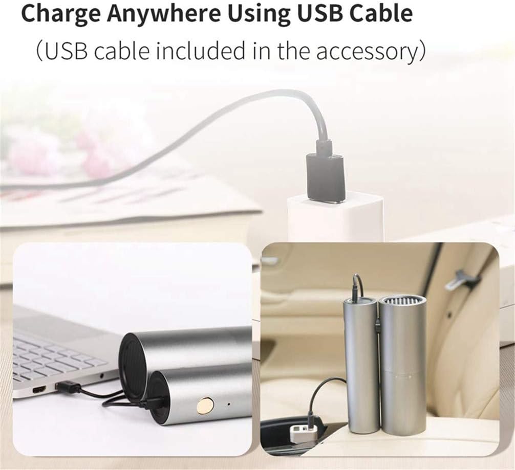 USB Vacuum Cleaner Handheld Rotatable Mini Vacuum for Car Home High Power Cordless Portable Vacuum Wet Dry Red (Blue)