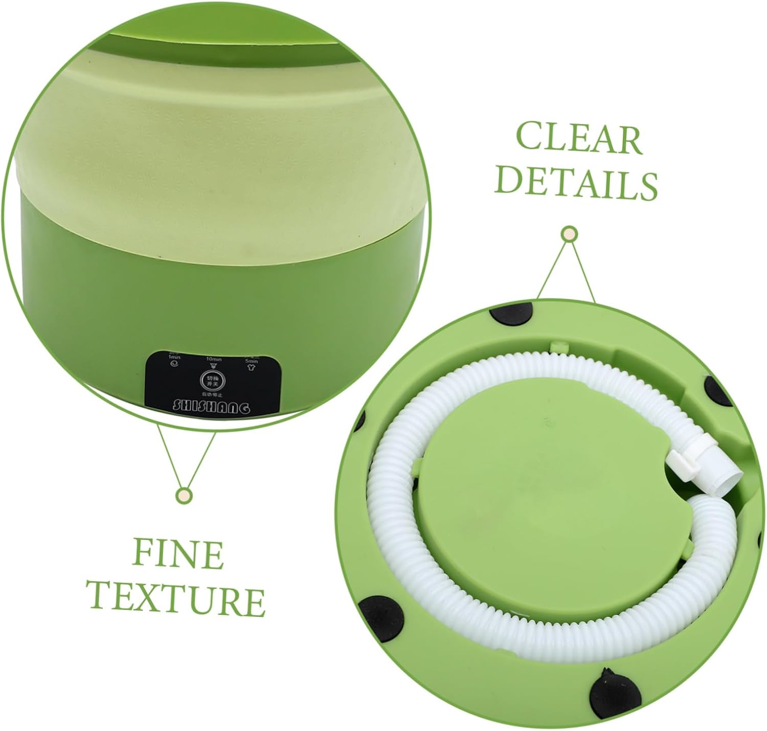 Gadpiparty Portable Washer Foldable Mini Washing Machine for Dorm Apartment Travel Camping High Speed Rotation Small Washer with Strong Power for Efficient Tangle Cleaning Space Saving