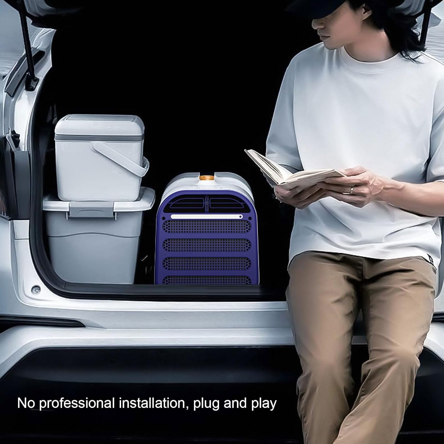 Portable Air Conditioner, Energy Efficient 5200BTU Cooling Heating Compact Size AC Unit for Dormitory Kitchen Camping (US Plug 110V)