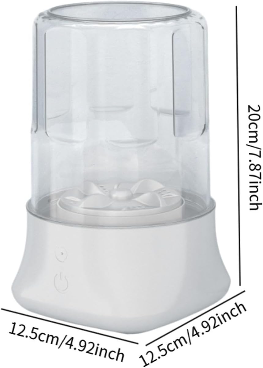 Portable Washing Machine Quick Cleaning Rechargeable 1L Small Washer for Apartment Laundry Baby Clothes Small Items Underwear, white