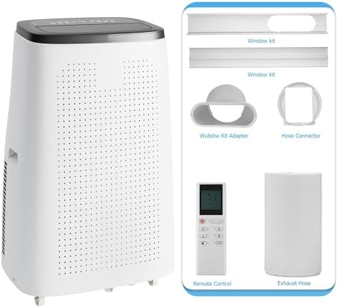 14000 BTU Portable Air Conditioner, Gray