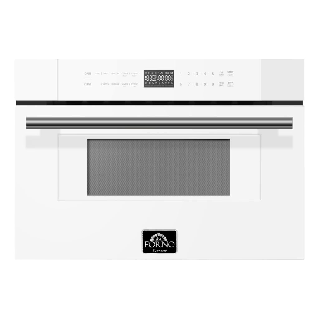 FORNO Capoliveri Espresso White 30 Inch 1000 Watts Microwave Drawer 1.2 cu.ft.