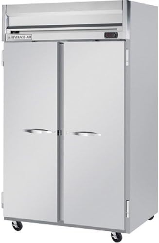 Beverage-Air Commercial Refrigerator Reach-In 2-Section Full Door Top Mount Horizon Series Hrps2-1S