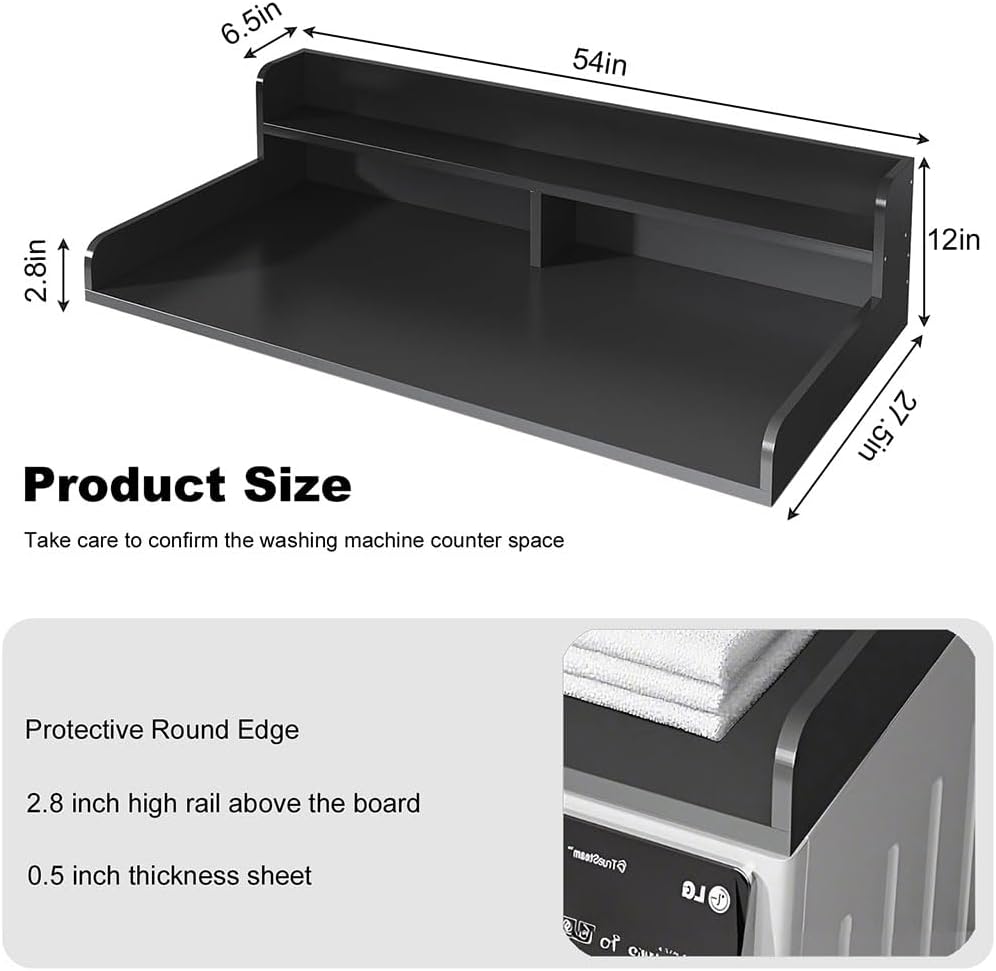 2-Tier Washer Dryer Countertop with 2.75