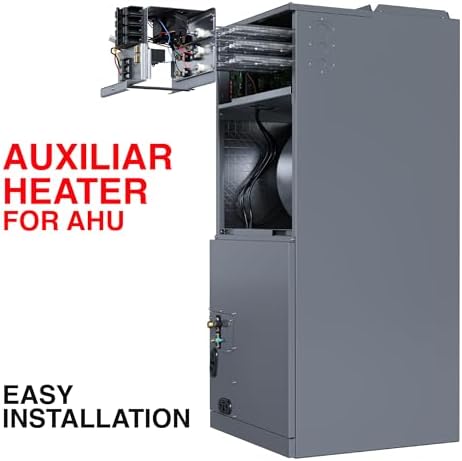 Cooper & Hunter 10kW Electric Auxiliary Heater – Compatible with R454B Refrigerant Multi-Position Air Handler – Adds Supplemental Heating Power