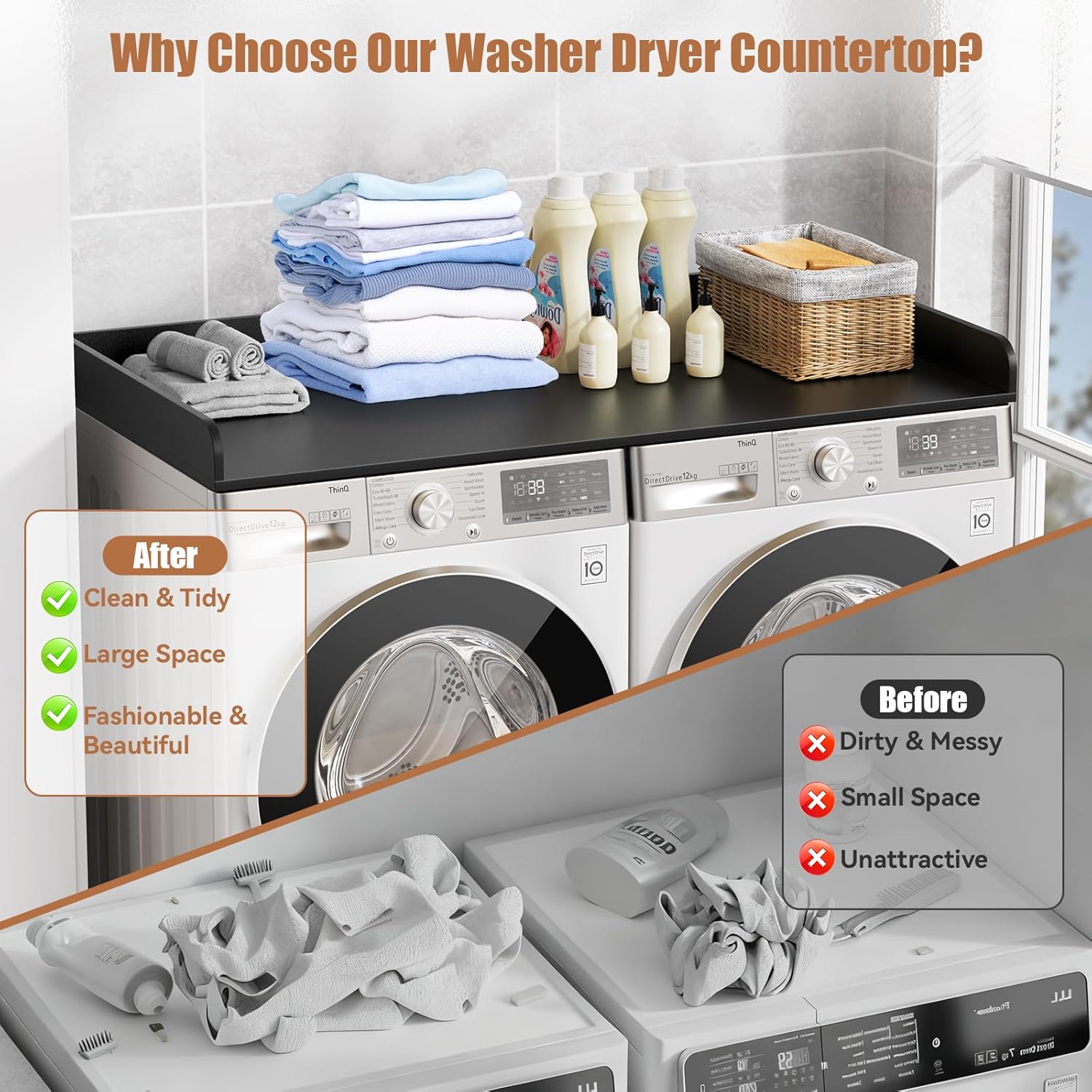 Washer Dryer Countertop, 27.5