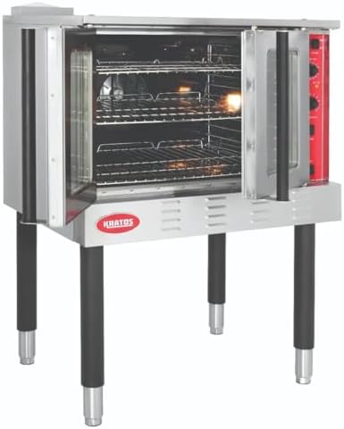 Kratos Commercial Electric Convection Oven, Full Size Free Standing Convection Oven for Restaurants, 3 Phase, 208V (29Y-060)