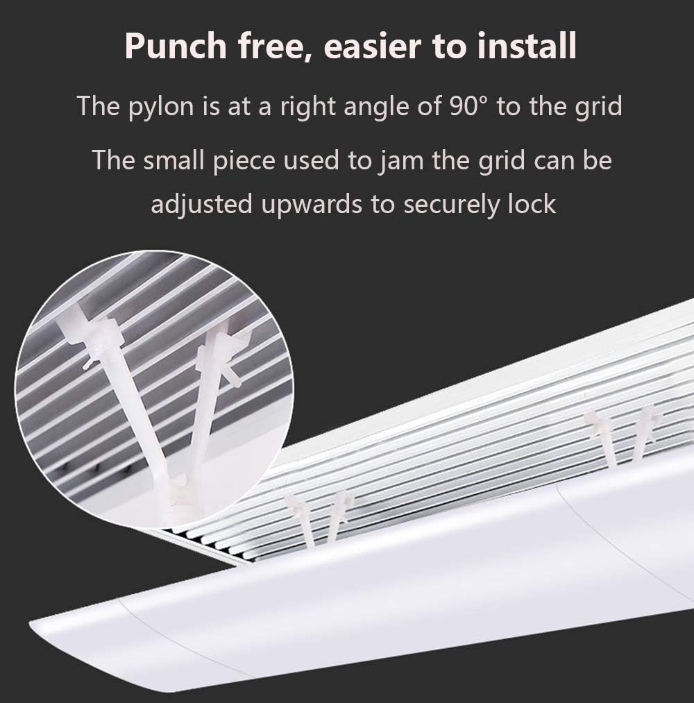 Air Conditioner Deflector For Ceiling Blind Shutter Air Conditioning,Air Deflector Angle Adjustable Anti Direct Blowing,Air-Con Deflectors For Home/Office,Lightweight Plastic,Easy To Install