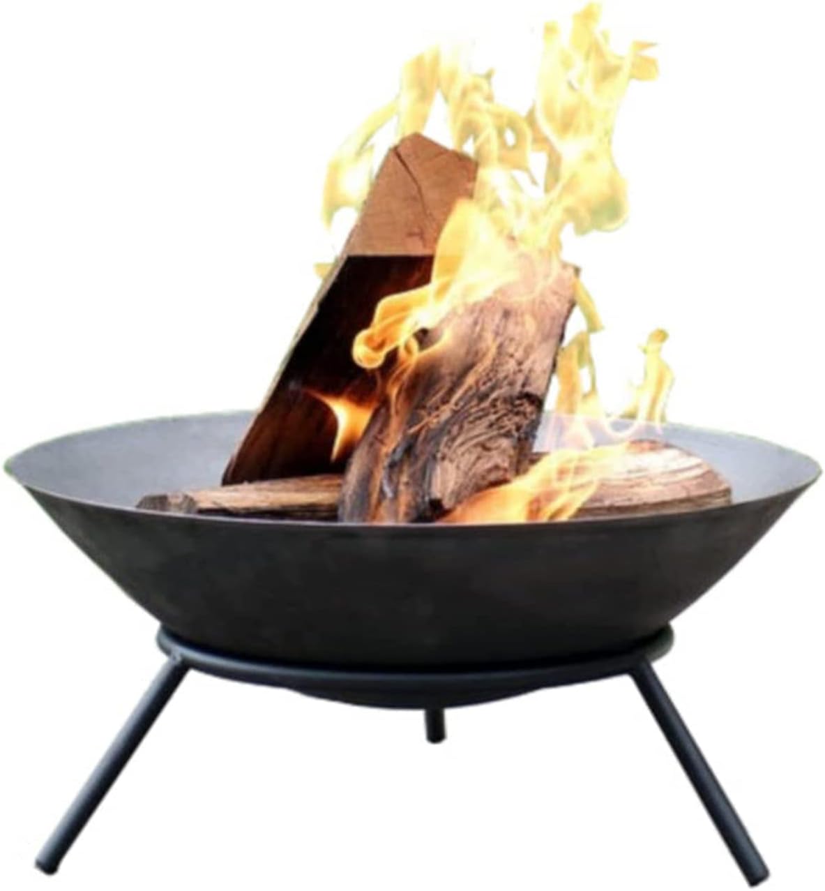 BBQ Grill Outdoor DIY Fire Pits & Bowls, Heavy Duty Metal Steel Firepit Bowl, Wood Burning Firepit Bowl, BBQ Grill Stove, for Camping, Backyard, Patio, Bonfire