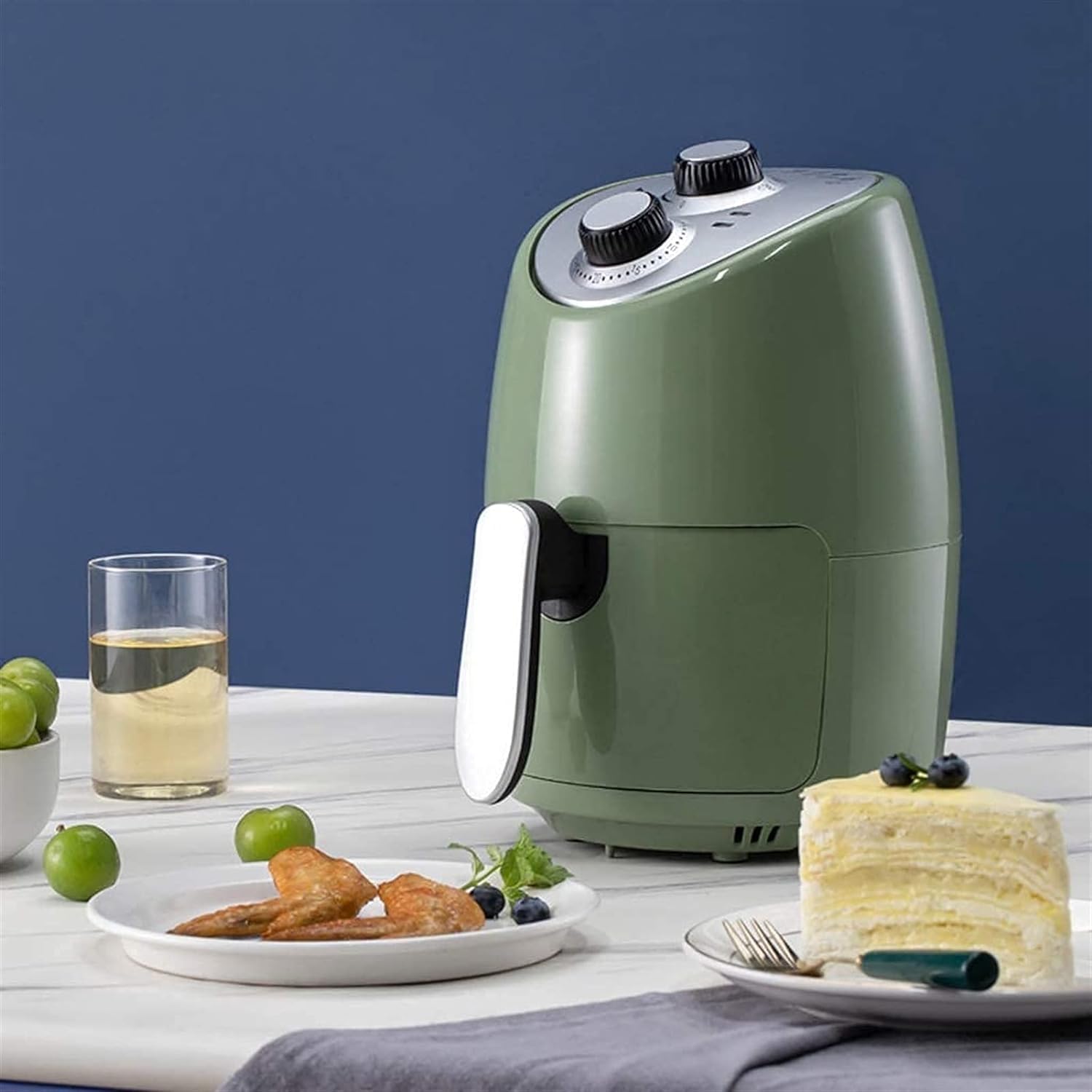 oven mini oven air fryer oven Small Air Fryer, Air Fryer for Home Use 2.6L Multifunctional Air Fryer Small and Light Oven Oil Free Andy Frying Pan Extremely Fast Heating Every Family Small Air Fryer