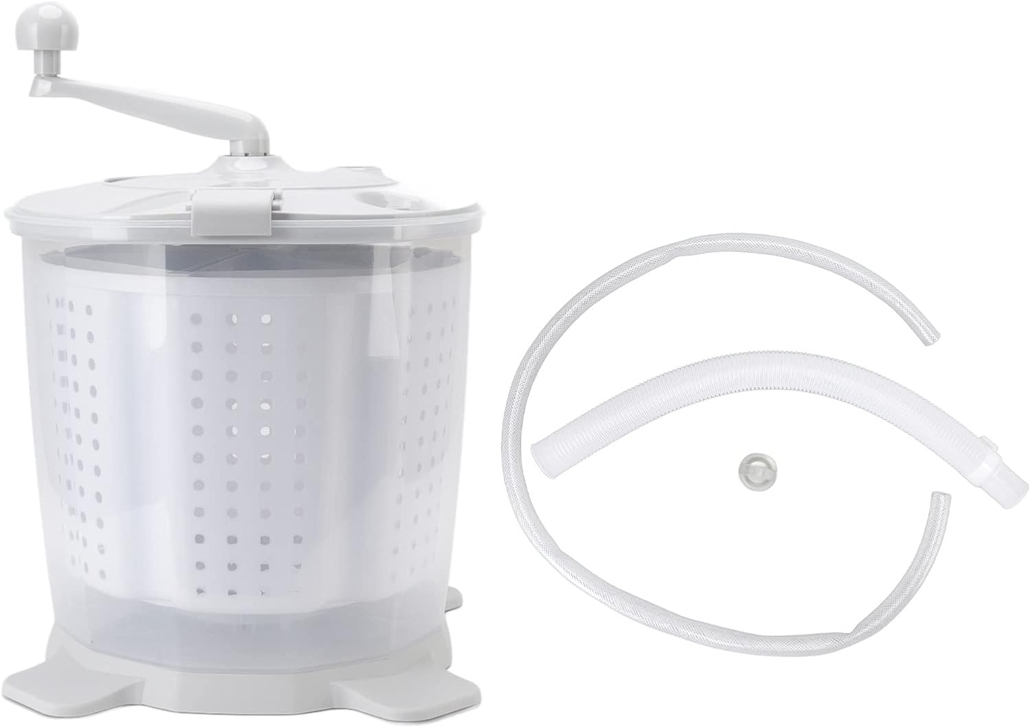 Restokki Portable Manual Washing Machine for Dorms, Apartments, Camping - Nordic Grey