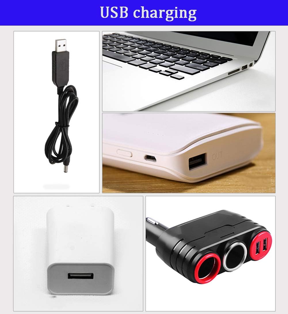 Handheld Vacuum Cleaner Cordless, 6000Pa Powerful Suction Hand Vacuum Cleaner with LED Light, Car Vacuum Cleaner for Car, Home and Office,with Storage Bag ()