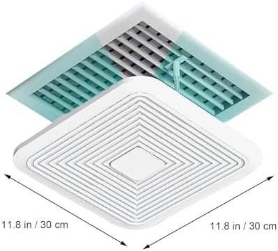 Dual-Layer Ceiling Vent Deflector, Breathable Design, Air Conditioner Deflectors, AC Wind Deflector for Office and Home Use