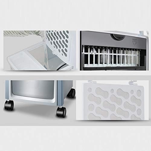 Portable Air Conditioner Fan Office Remote Control Bladeless Space Air Coolers,Ultra- Quiet Single Cool For Bedroom Air Conditioning Unit, house Water- Cooled Portable Cold Air Fan Blue