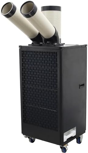 Industrial Air Conditioner Outdoor Indoor Spot Mobile Air Cooler 550m³/h Commercial Aircon with Two Outlet Tubes 110V