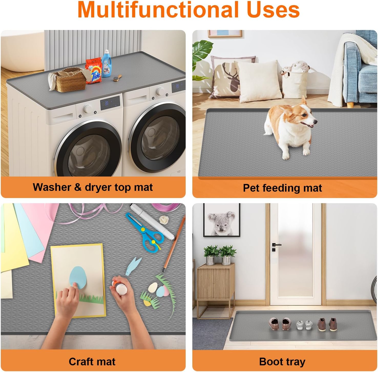 ​Carry360 Washer Dryer Countertop Protector Mat 54