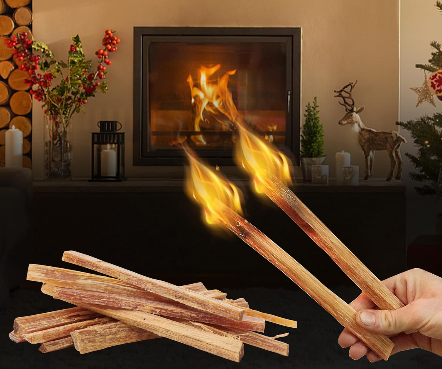 Fatwood Firestarter Kindling Sticks (15 lb with Box)