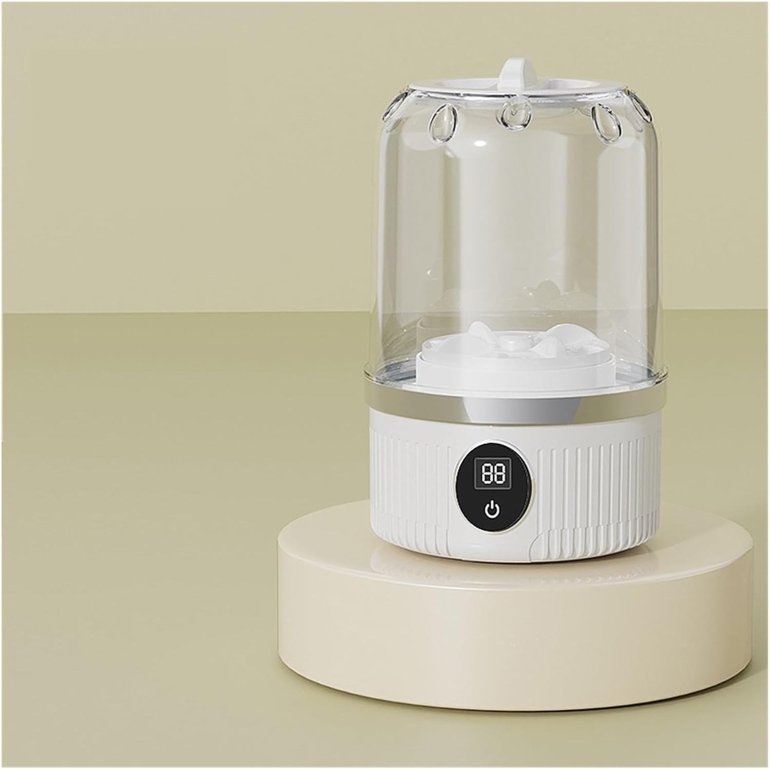 Portable Washing Machine, Washer Portable Laundry Washer Rechargeable Cordless Washing Machine For Home Business Travel College Room,for Apartments, Homes, and Dorms(White)