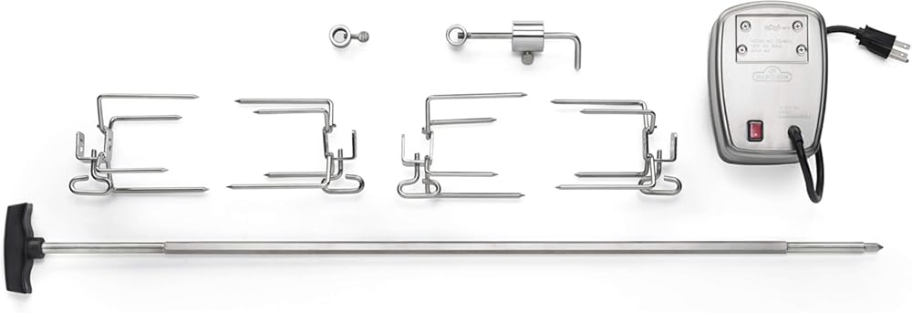 Napoleon Grills 69231 Commercial Rotisserie Kit for 405/450/485/495/500,Stainless Steel