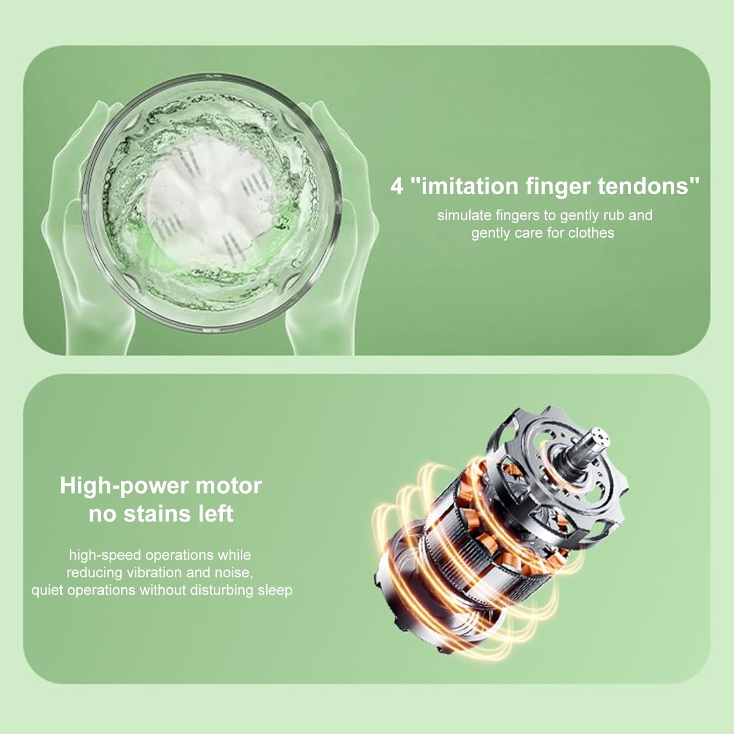 Underwear Washing Machine Portable Small Washer Compact Deep Cleans Underwear Baby Clothes Lightweight For Apartment Dorm Hotel Travel Camping