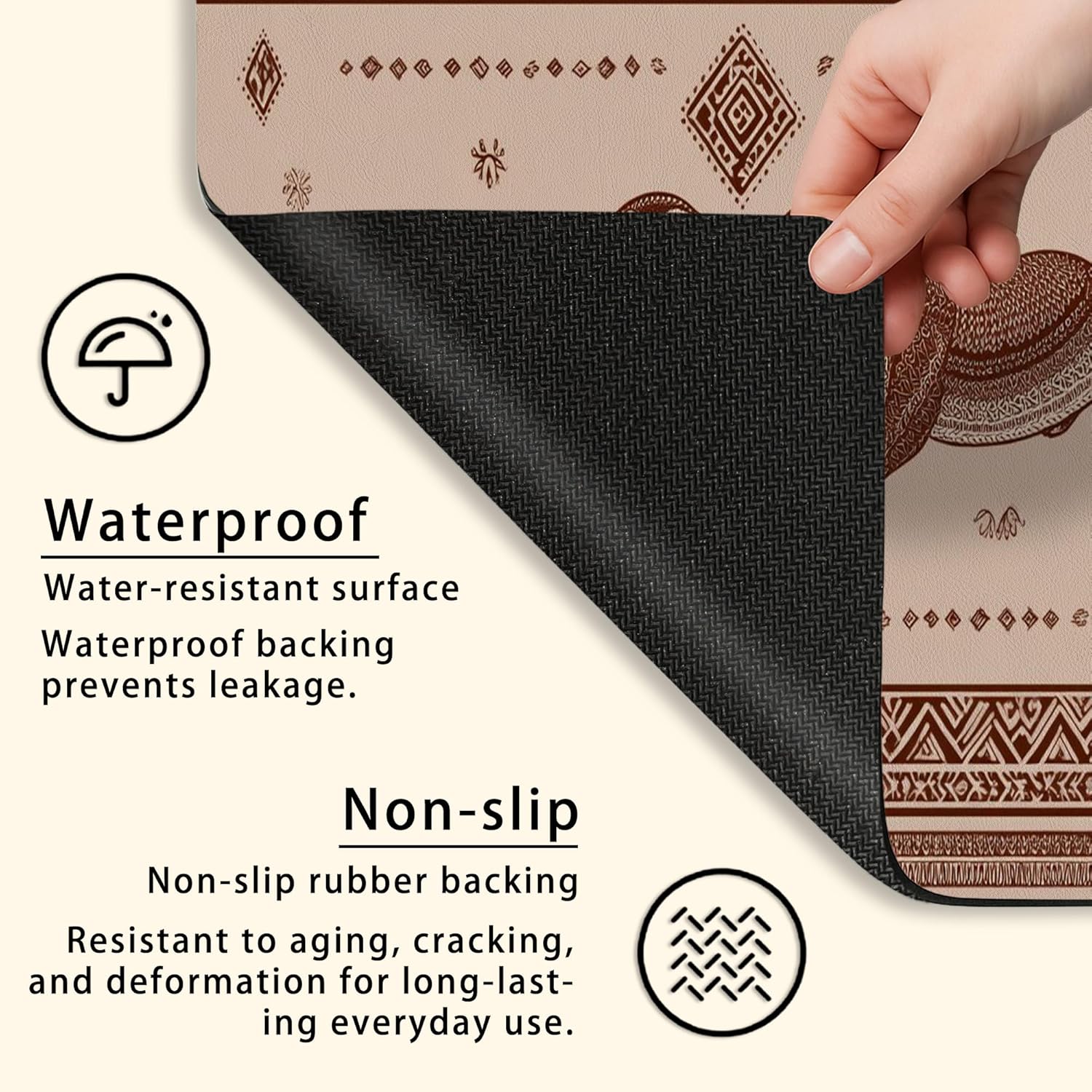 Otter Washer Dryer Top Protector Mat, Vintage Animal Patterned Laundry Machine Dust Covers, Rustic Rubber Anti-slip Waterproof Washer And Dryer Mats for Home 20x24 Inch