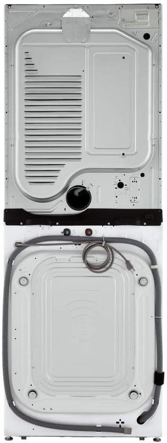 LG WashTower Stacked Smart Laundry Center 4.5 Cu.Ft. Front Load Washer & 7.4 Cu.Ft. Gas Dryer in White WKG101HWA