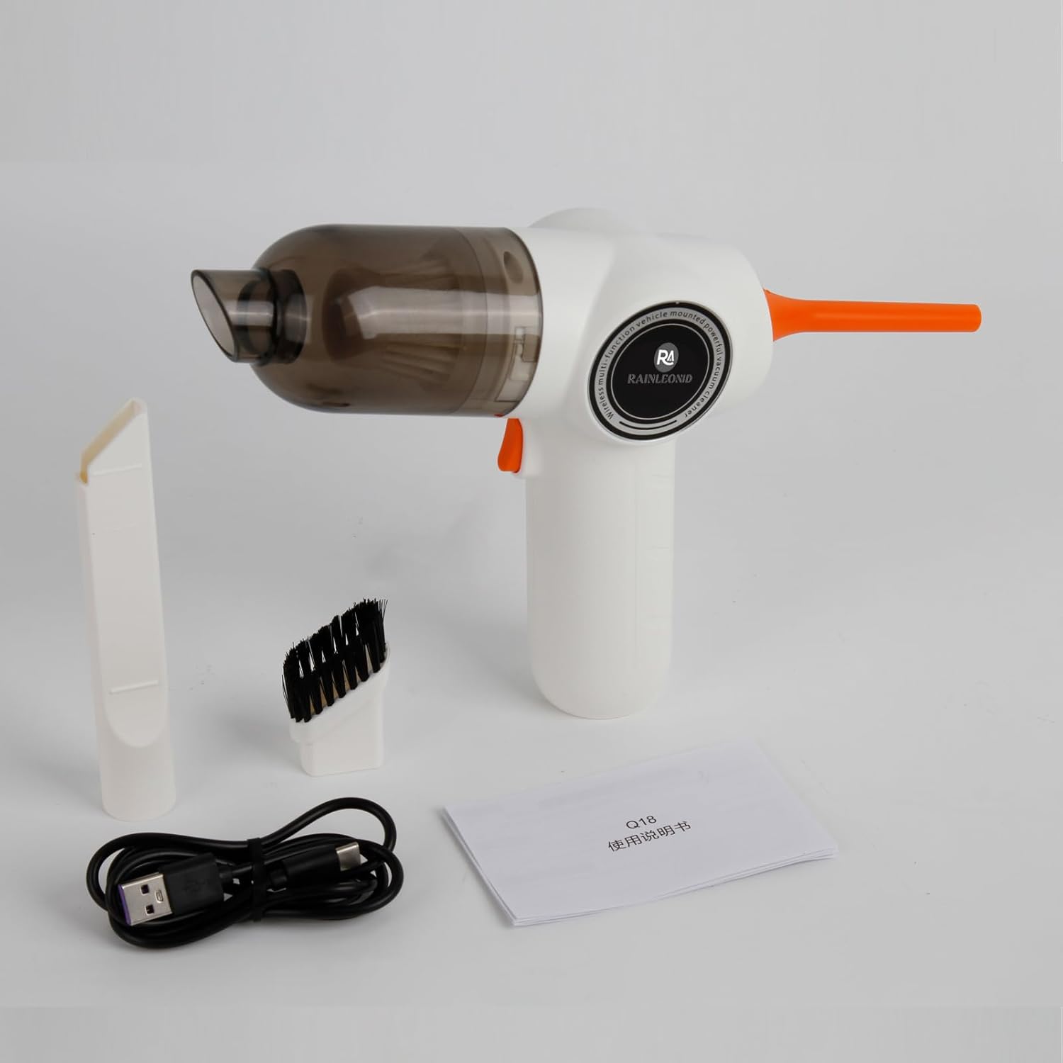 Powerful Handheld Vacuum Cleaner, Portable Vacuum Cleaner with 2 Filters, Compact and Lightweight Handheld Car Vacuum, Rechargeable, Suitable for Pet Hair, Home, Office