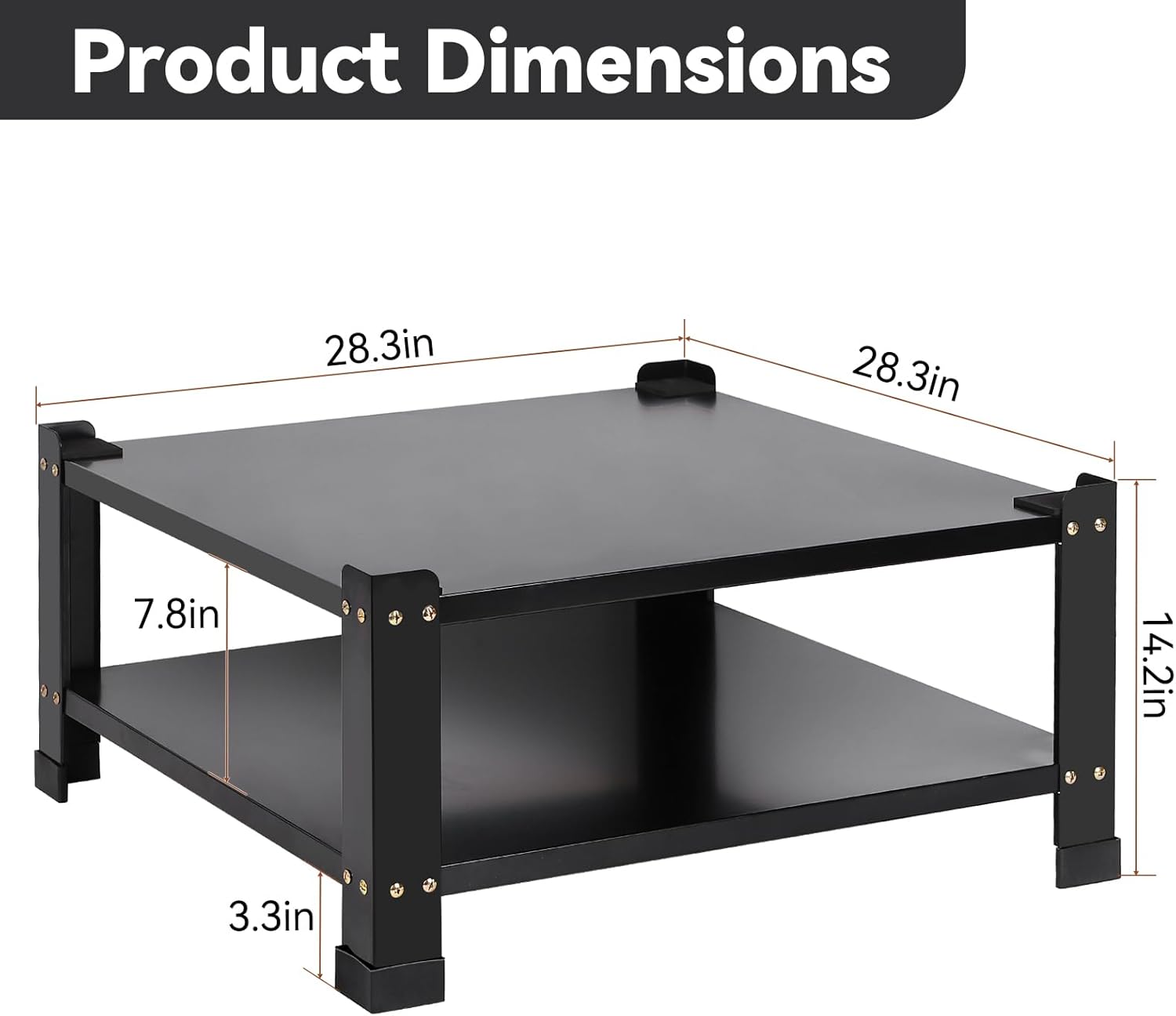 Panghuhu88 Washer and Dryer Pedestals Heavy Duty Laundry Pedestal,Metal Washing Machine Dryer Pedestal Mini Fridge Stand,Universal Fit 700lbs,28