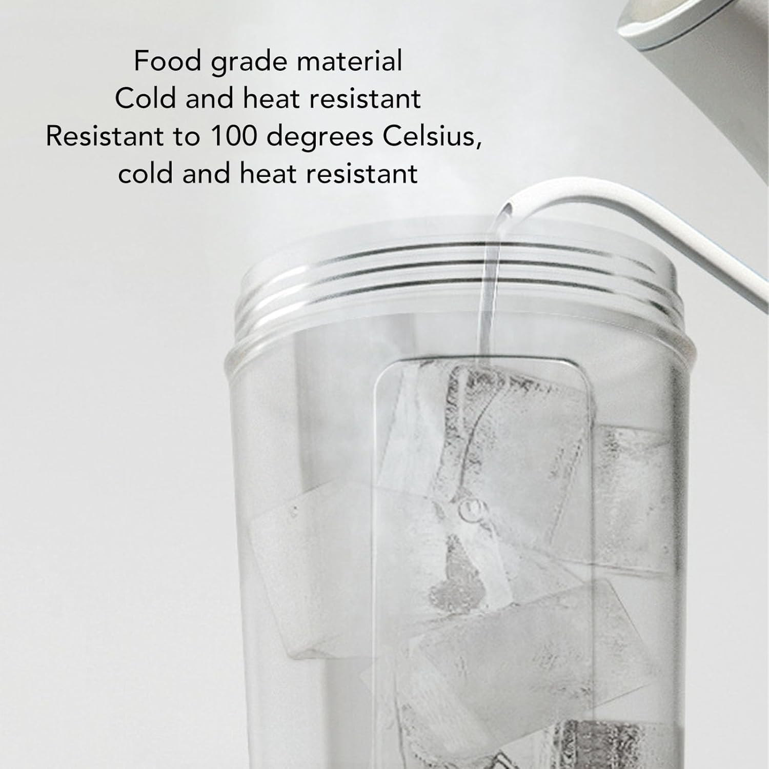 500mah Electric Mixer Cup Quiet Portable Plastic Leak Proof Electric Shaker Bottle with Smart Blending System, Mix Milk and Protein with 30s Shake for