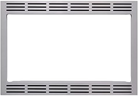 Panasonic NN-TK922SS 27-inch Trim Kit for 2.2 cu ft Microwave Ovens, 27 inch, Stainless Steel & Farberware Countertop Microwave 1000 Watts, 1.1 cu ft - Microwave Oven With LED Lighting