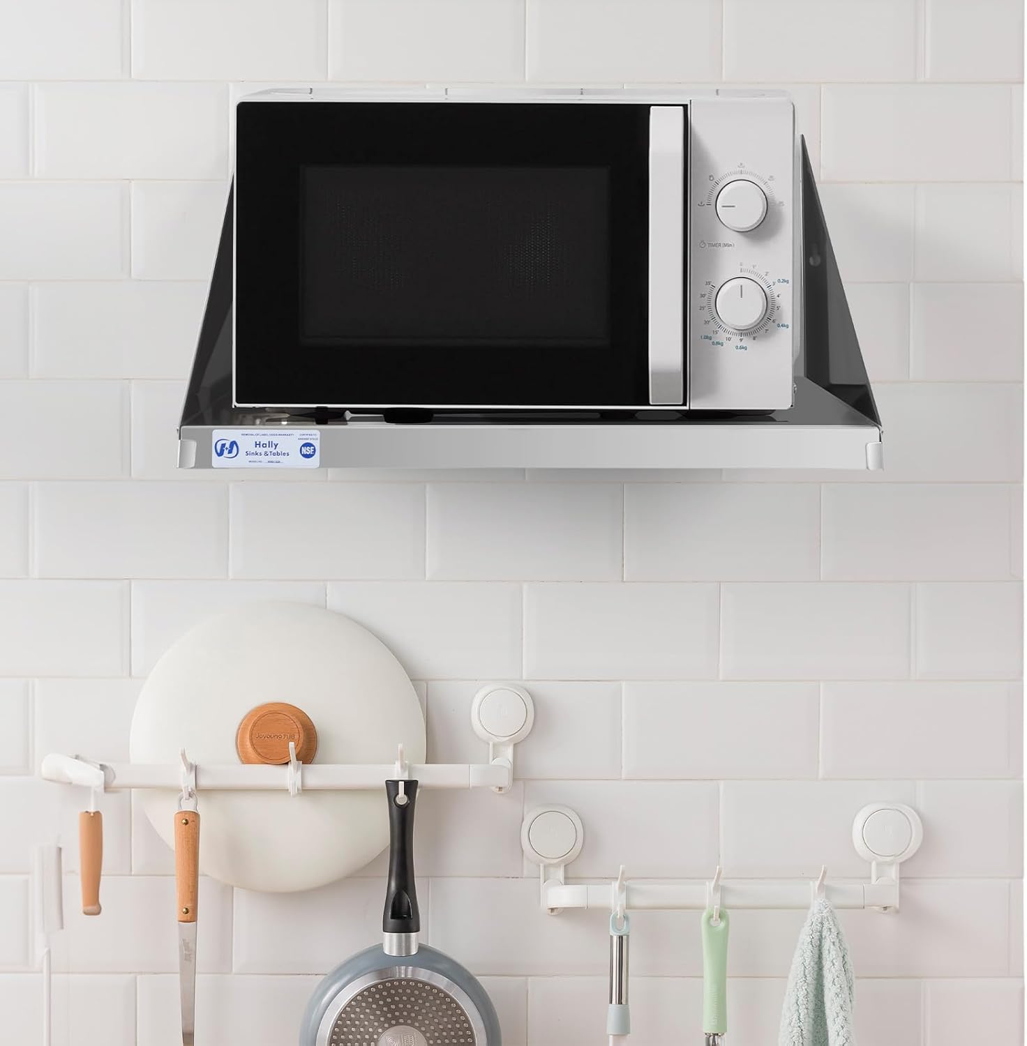 Hally Stainless Steel Microwave Shelf 18