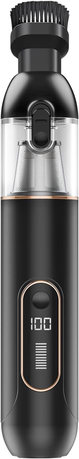 Car Vacuum, 3-in-1 Portable Cordless Handheld Vacuum Cleaner with HEPA Filter, Small Vacuum Type-C Charge, Blow & Suction and 20000pa Suction Power Blowing, for Car, Pet Hair, Office, Keyboards