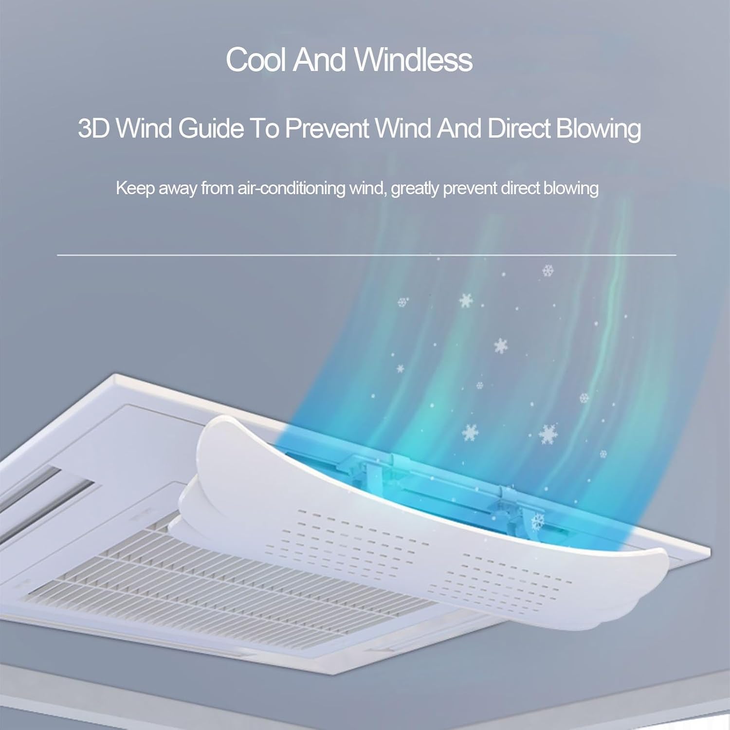 Window Air Conditioner Vent Deflector, Central Air Conditioner Windshield,Ceiling Air Conditioner Air Outlet Shielding Wind Deflector.
