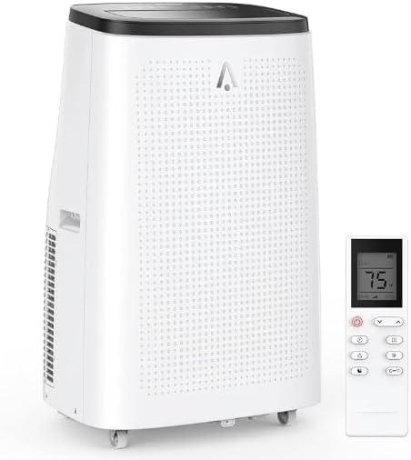 14000 Btu Portable Air Conditioners for Room Up to 700 Sq. Ft, 3-In-1 AC Unit, Dehumidifier, and 3-Speed Fan, Portable AC With Remote Control