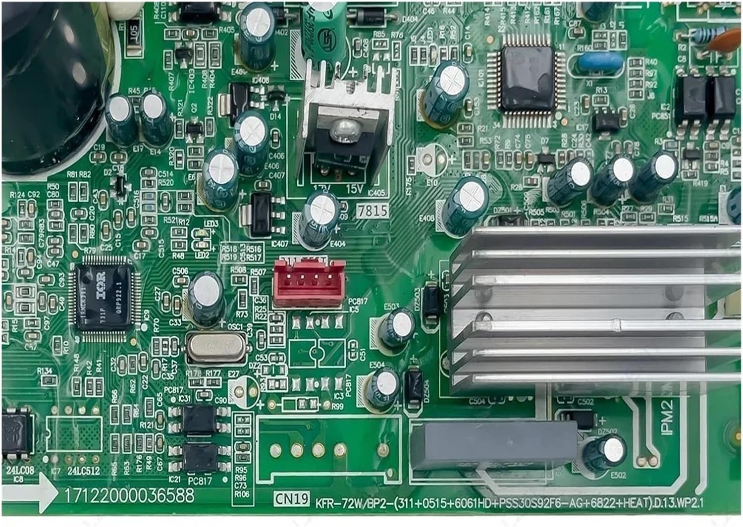 Compatible with Midea. Air Conditioner Control Board KFR-72W/BP2-(311+0515+6061HD+PSS30S92F6-AG+6822+Heat).D.13.WP2.1 17122000036588 PCB