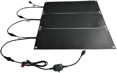 Heated Snow Melting Mats - Slip-Proof Rubber Mat with 4.92 ft Power Cord for Stairs, Walkways, Driveways, and Doorways, 10 * 48in-3 Piece