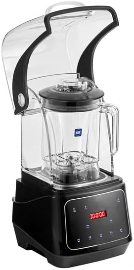 Apex HBX1000 Commercial Blender, 48 oz, 3.5 HP, Programmable Touchpad, Sound Enclosure, 26000 RPM, with Extra Jar, 120V