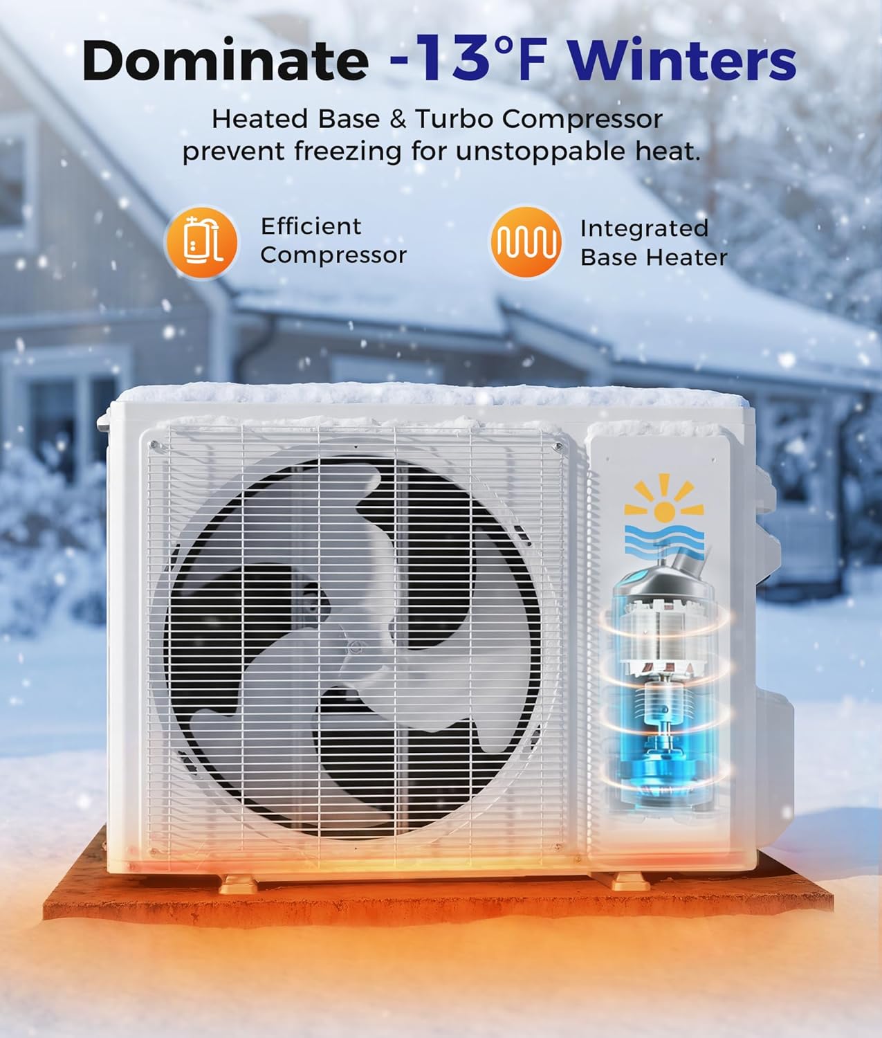 Mini Split Air Conditioner - 18000 BTU Ductless Mini Split Ac/Heating System, 1250Sq.Ft, 230V 21 SEER2 Wifi Enabled Inverter, Split AC Unit with Precharged Heat Pump, R454B with Installation Kit