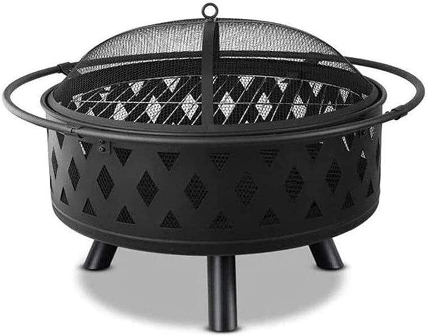 Fire Pits Outdoor Wood Burning Wood Burning Fire Pitrd with Cooking Grill