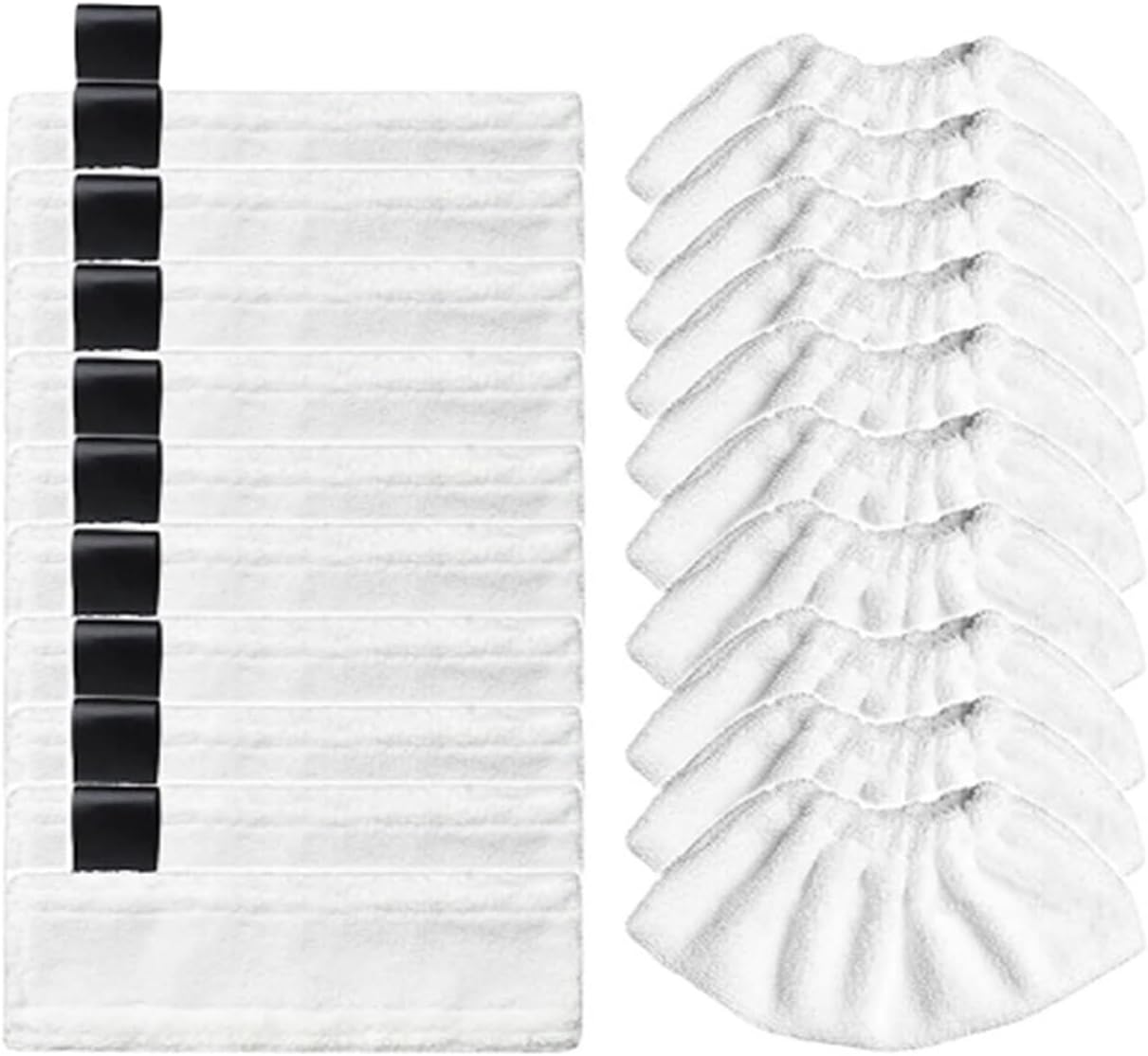 Steam Mop Cloth Rags，Compatible For Karcher Easyfix SC1 SC2 SC3 SC4 SC5 Replacement Microfiber Cleaning Pad Cover(Clear)