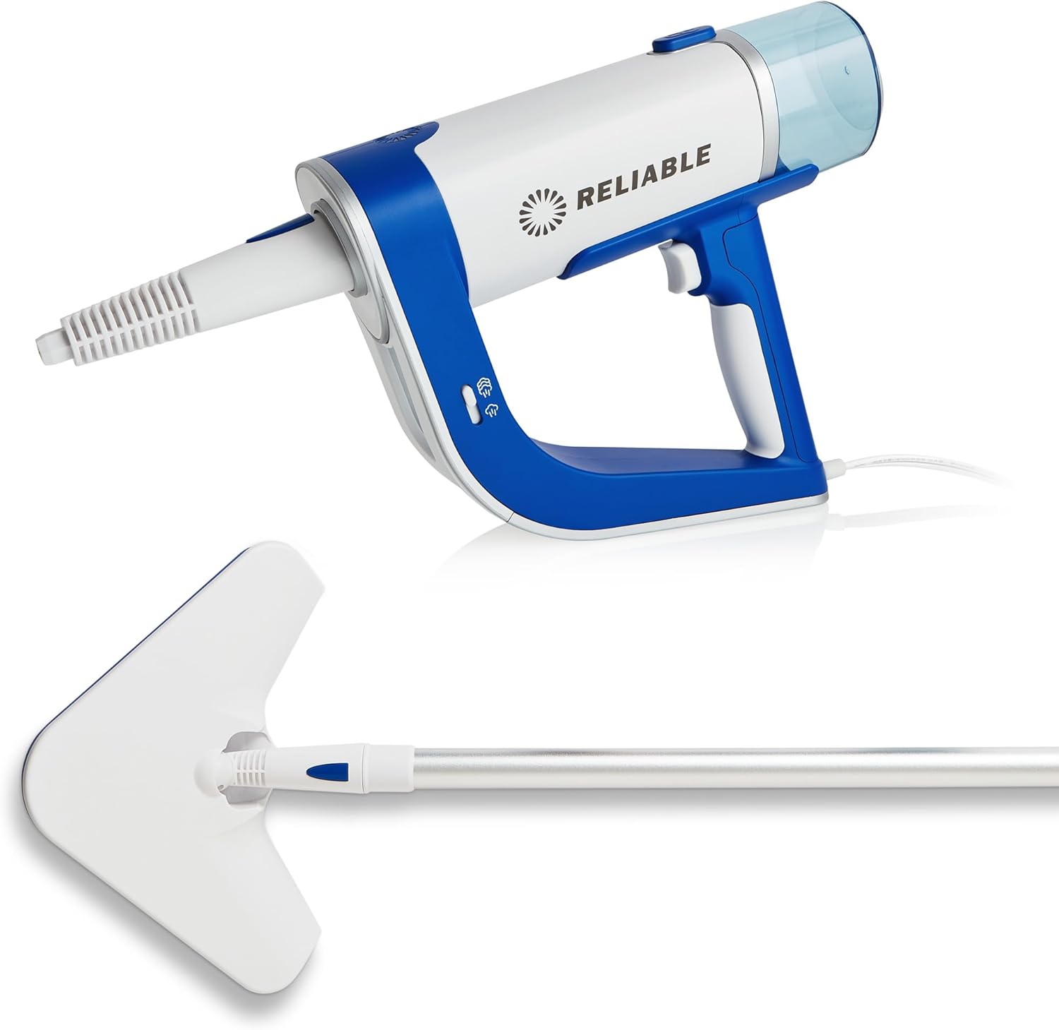 Reliable Pronto Plus 300CS 2-In-1 Steam Cleaner with Fast Heat-up, Long Steam Time, 1200W Steam Mop for Grout, Hardwood, Tile, Laminate Floor Cleaning with 14-Piece Accessory Kit