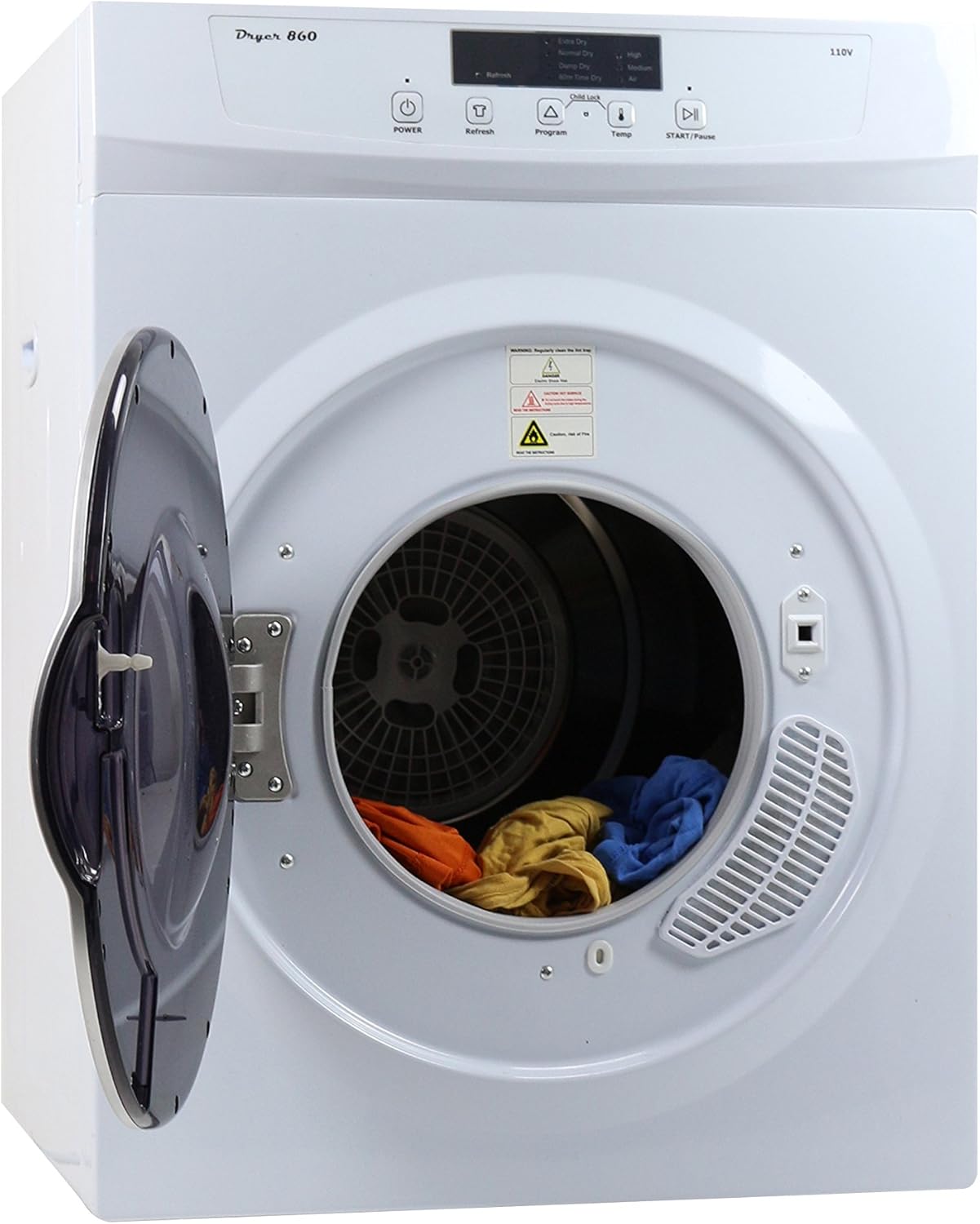 Equator ED860 Compact 3.5cu.ft. Dryer-Sensor Dry/Refresh function