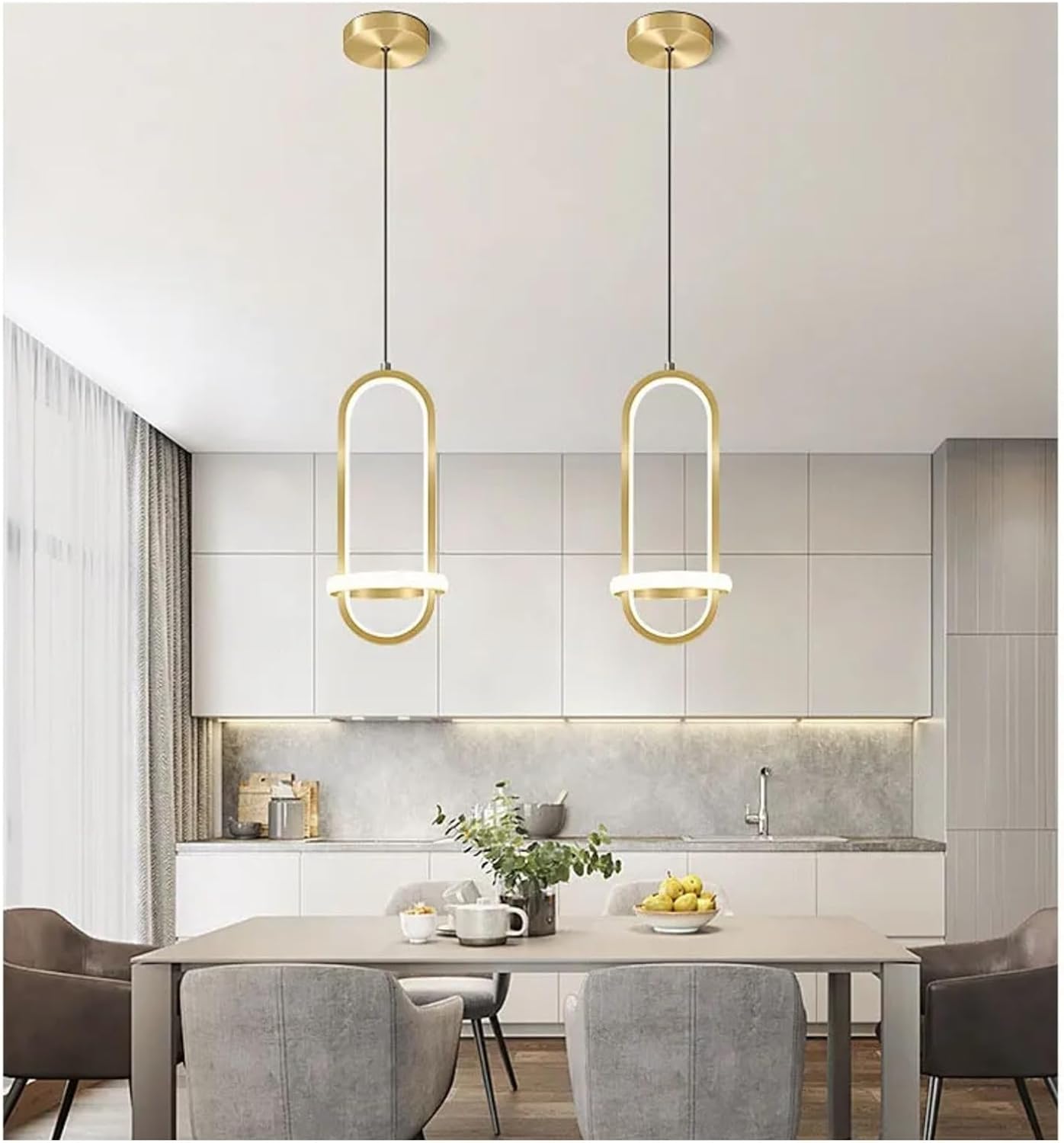 Nordic Modern LED Pendant Light Bedroom Bedside Hanging Chandeliers Lamp for Living Room Dinnig Room Table Lighting Fixture,Household